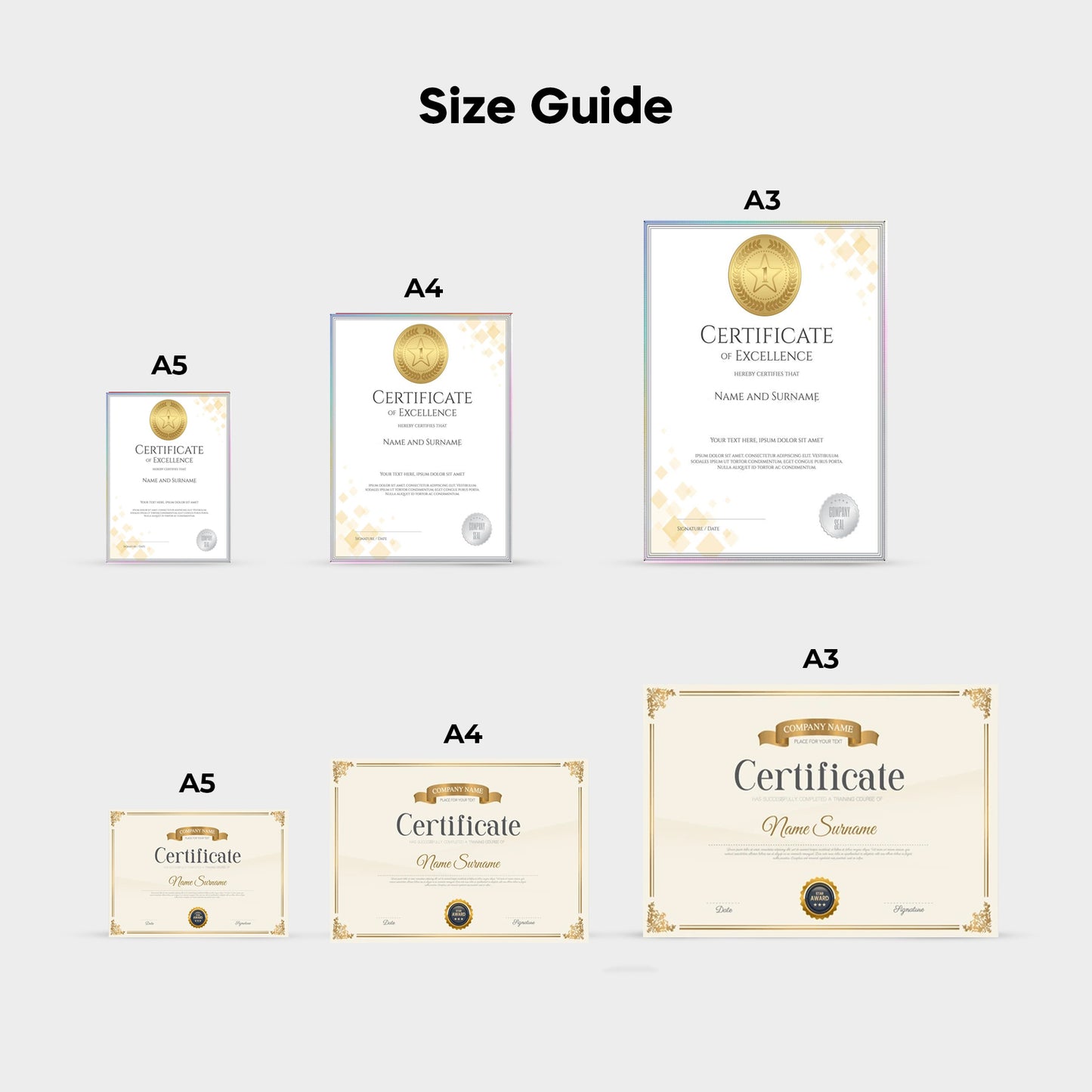 Certificates