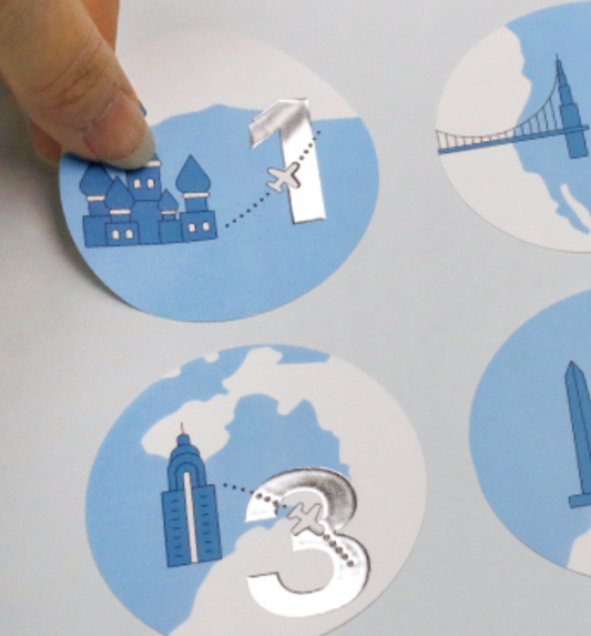 Silver Foil Stickers
