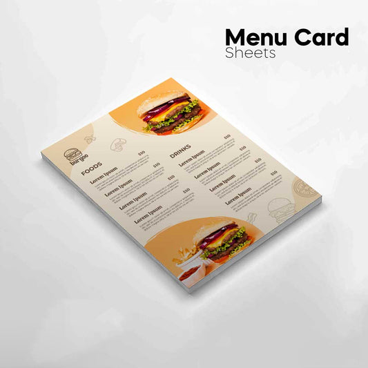 Menu Sheets