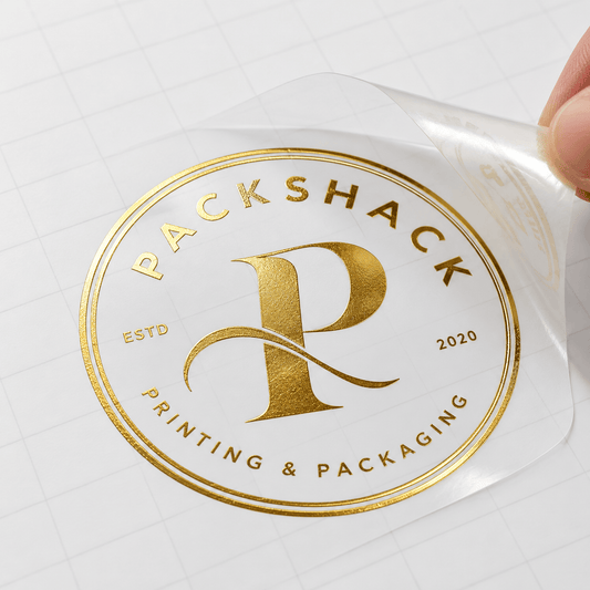 Golden Metal Stickers