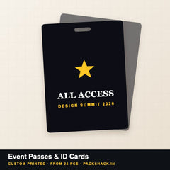 Custom printed event passes & id cards by PackShack